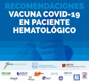 La SEHH publica las recomendaciones sobre la vacuna COVID-19 en pacientes hematológicos